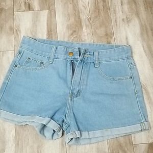 Denim shorts